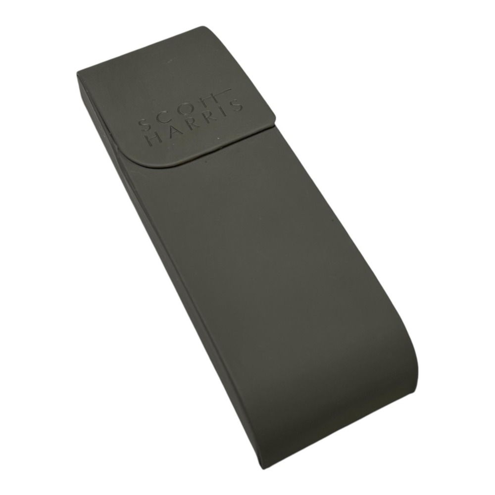 Scott Harris Reading/Sun/Eyeglass Case-Gray Flip Top-Sleek Magnetic Close